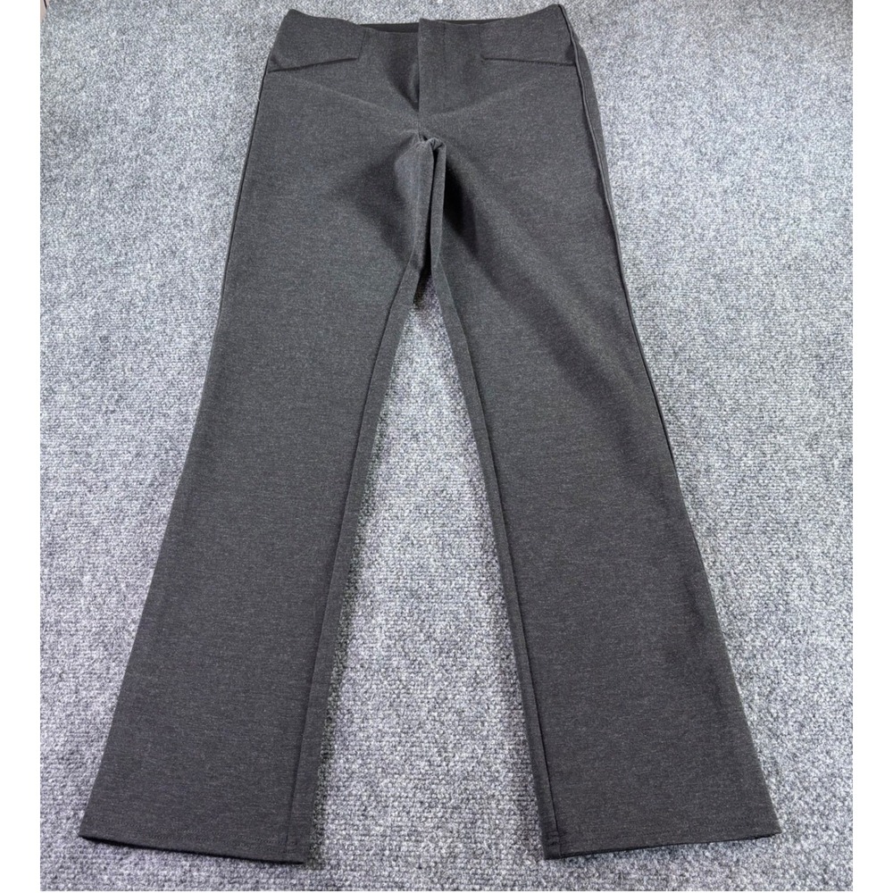 INC Dress Pants Women 6S Gray Pull On Straight Leg Trim Professional Trousers